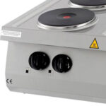Heavy Duty Cooker - 4 Burners - Double Unit - 70cm Deep - Electric - imagine 3