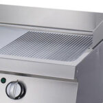 Heavy Duty Griddle - Half Grooved - Double Unit - 70cm Deep - Electric - imagine 5