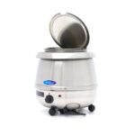 Soup Kettle - 10L - Removable Inner Pot - Stainless Steel - with Spoon Recess