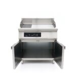 Induction Griddle 700 - Smooth and Grooved - 10000W - Double - with Stand - imagine 2