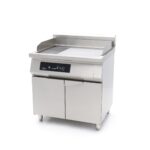 Induction Griddle 700 - Smooth and Grooved - 10000W - Double - with Stand - imagine 4