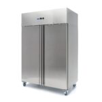Fridge - 1200L - 6 Adjustable Shelves (2/1 GN) - Stainless Steel - on Wheels