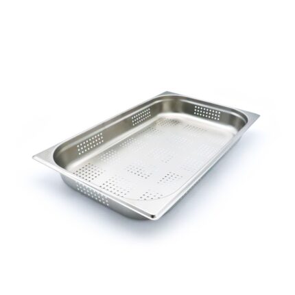 Gastronorm Container - 1/1 GN - 6,5cm Deep - Stainless Steel - Perforated