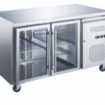 Counter Fridge - 136cm - 2 Glass Doors