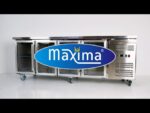 Counter Fridge - 223cm - 4 Glass Doors - imagine 2