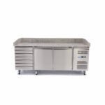 Pizza Prep Fridge - 202cm - 2 Doors - 7 Drawers - imagine 2