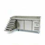 Pizza Prep Fridge - 202cm - 2 Doors - 7 Drawers - imagine 5