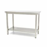 Stainless Steel Table - 160 x 70cm - Adjustable Height - imagine 2