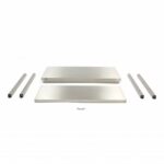Stainless Steel Table - 100 x 70cm - Adjustable Height - imagine 5
