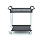 Serving Trolley – 2 Plastic Shelves – 86,5 x 42,5cm - imagine 2