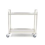 Stainless Steel Serving Trolley - 2 Shelves - imagine 2