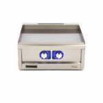 Commercial Grade Griddle - Smooth - Double Unit - 60cm Deep - Electric - 400V - imagine 2