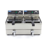 Deep Fryer - 2 x 13L - 2 Baskets - with Drain Tap - imagine 2
