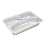 Lid for 3 Compartment Plate - Plastic - Dishwasher Safe - imagine 3