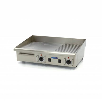 Griddle - Half Grooved - 73cm - incl Drip Tray - 400V