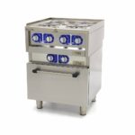 Commercial Grade Stove - 4 Burners - Electric - Double Unit - 60cm Deep - with Oven