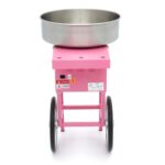 Candy Floss Machine – Ø 52cm – Pink – with Cart - imagine 4