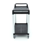 Serving Trolley – 2 Plastic Shelves – 103 x 50,5cm - imagine 3