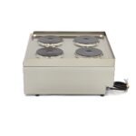 Commercial Grade Cooker - 4 Burners - Double Unit - 60cm Deep - 400V - imagine 3