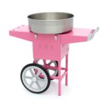 Candy Floss Machine – Ø 52cm – Pink – with Cart - imagine 5
