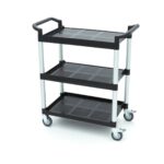 Serving Trolley – 3 Plastic Shelves – 86,5 x 42,5cm - imagine 4