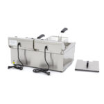 Deep Fryer - 2 x 16L - 2 Baskets - with Drain Tap - imagine 4