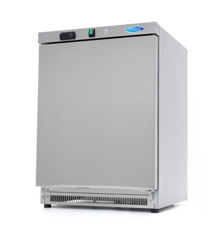 Fridge - 200L - 3 Adjustable Shelves - Stainless Steel