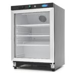 Fridge - 200L - Black - with Glass Door
