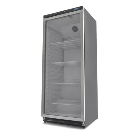 Fridge - 600L - Black - with Glass Door