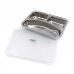 Plate - 3 Compartments - Stainless Steel - Dishwasher Safe - imagine 5