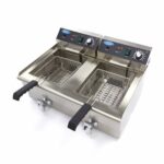 Deep Fryer - 2 x 16L - 2 Baskets - with Drain Tap - imagine 7