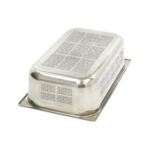 Gastronorm Container - 1/1 GN - 15cm Deep - Stainless Steel - Perforated - imagine 2