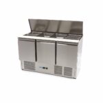 Saladette - 400L - 137cm - 3 Doors - incl Cutting Board - imagine 2