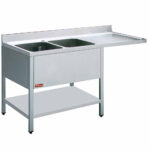 Sink 2 tanks and 1 drain surface