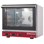Electric convection oven, 4x 460x340 mm + salamander