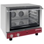 Electric convection oven, 4x 600x400 mm + manual humidifier