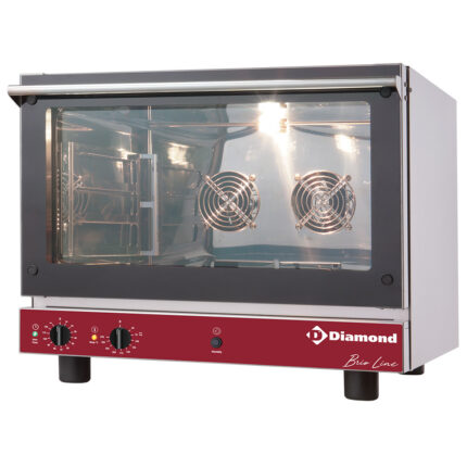 Electric convection oven, 4x 600x400 mm + manual humidifier