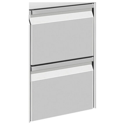Kit of 2 drawers (1/2+1/2 h200mm)