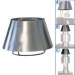 Stainless steel chimney dome (CBQ-060 & CBQ-075)