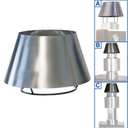 Stainless steel chimney dome (CBQ-060 & CBQ-075)