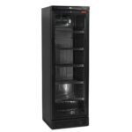 Ventilated display unit positive T°, 380 Lit, black
