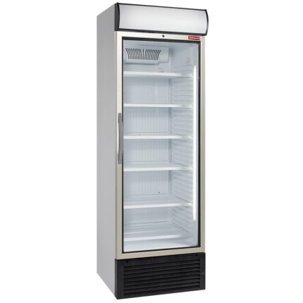 Ventilated positive T° display 500 liters, with light box