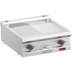 Electric fry top, 1/2 smooth 1/2 ribbed, hard chrome, mod.1/1-Top-
