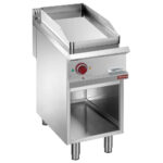 Electric fry top, module 1/2, open cupboard