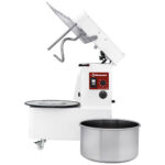 Spiral kneader 53 liters tilting head, removable bowl, 2 speeds, timer, on wheels