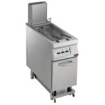 Gas fryer 1 basin in "Y" 23 liters, on undercarriage, "DIGIT"