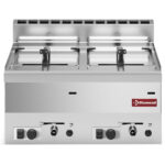 Gas fryer, 2 basins 8 liters -Top-