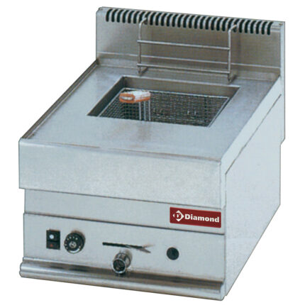 Gas deep fat fryer: 1 basin of 8 liters -Top-