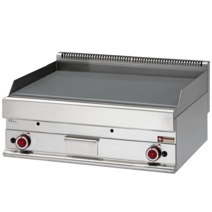 Flat gas cooking plate EXTRA-LARGE, smooth