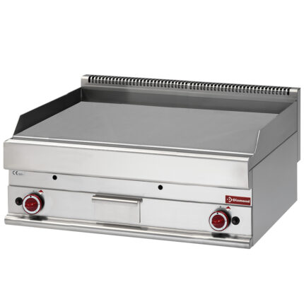 Baking plate gas EXTRA-LARGE, flat chromed
